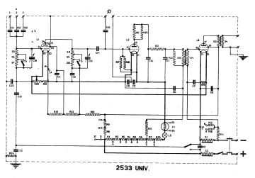 Philips 2533 schematic circuit diagram
